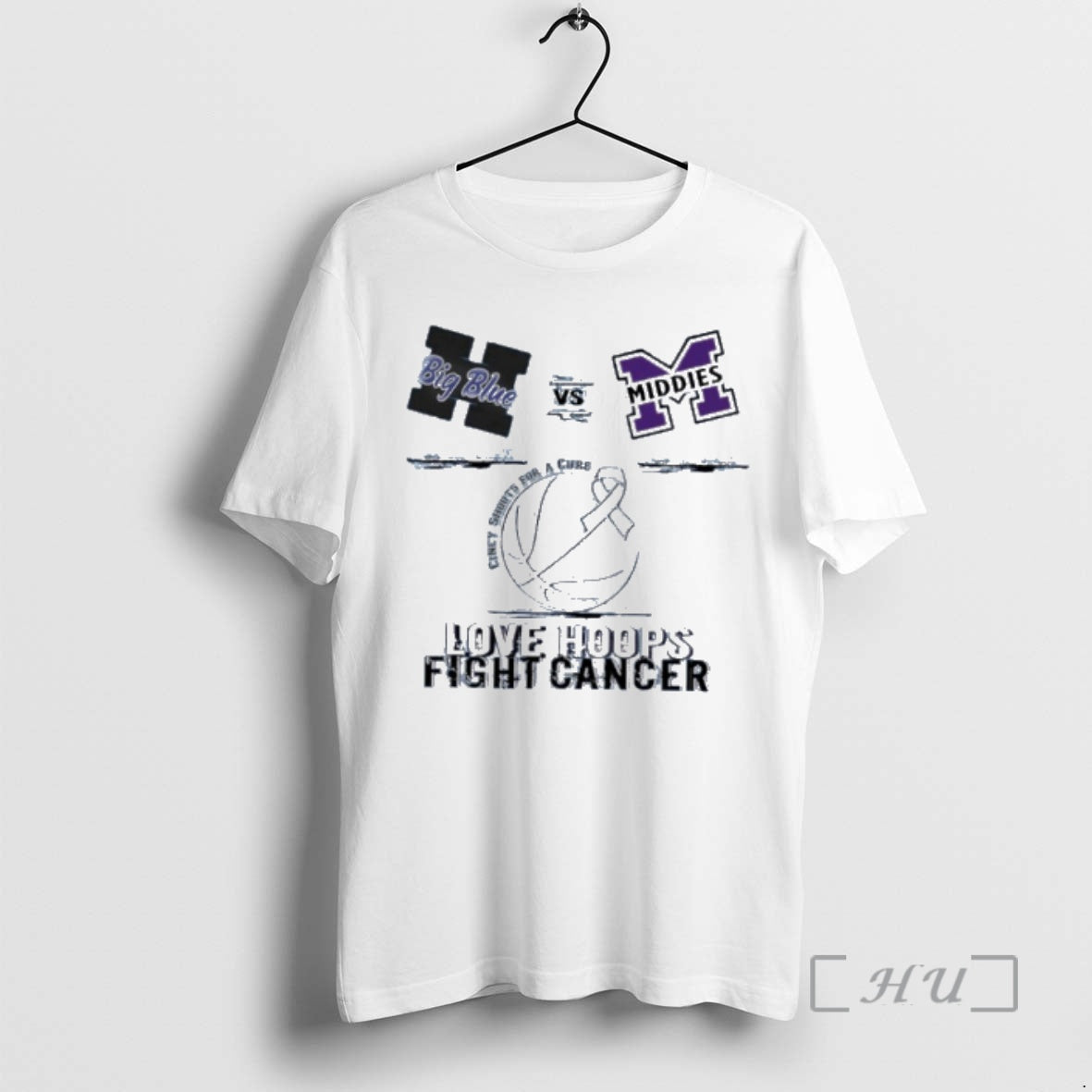Officials Hamilton Big Blue Vs Middletown Middies 2026 Love Hoops Fight Cancer Premium T Shirts Hoodie, Sweatshirt