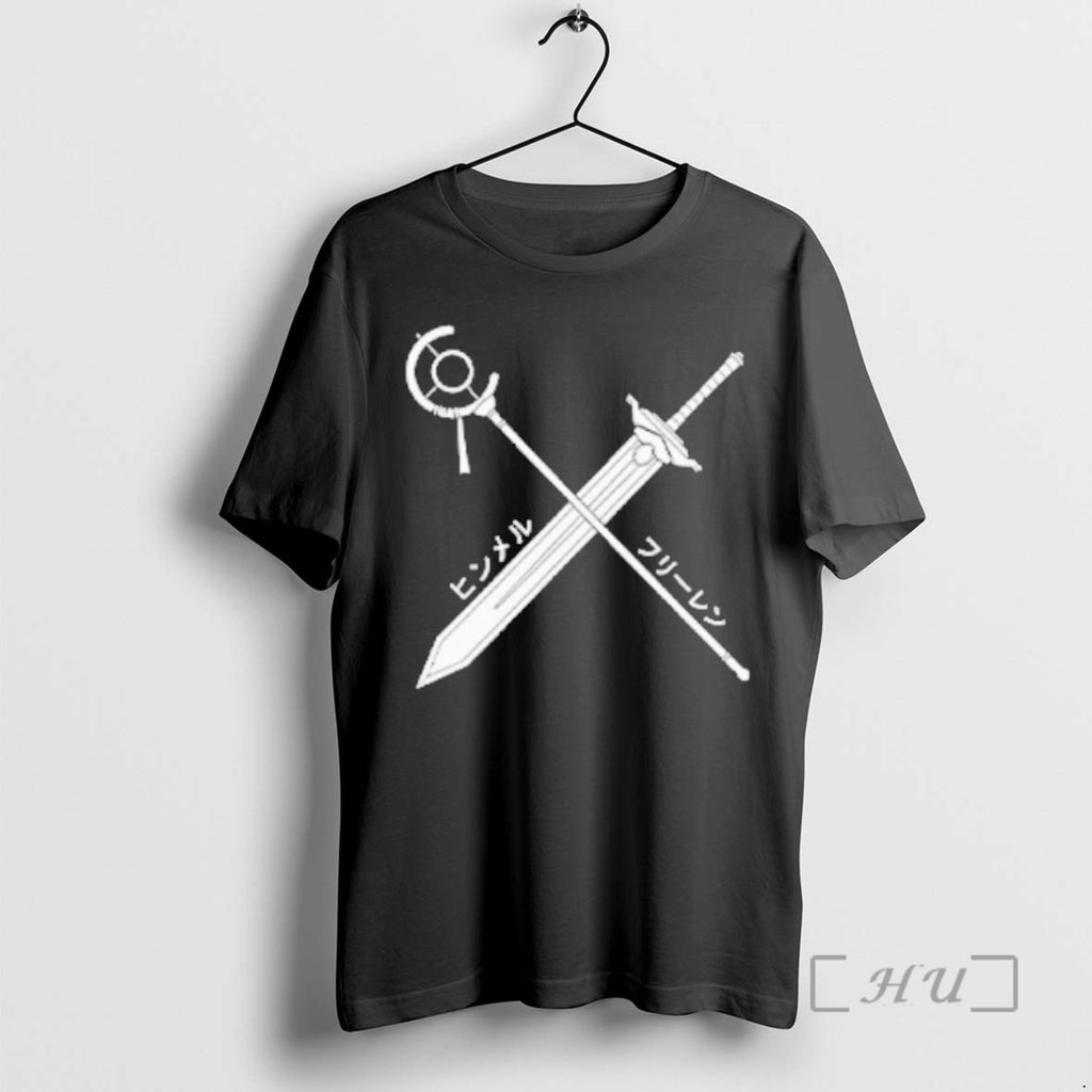 Officials Himmel X Frieren Sword And Staff T-Shirts, Hoodie, Sweatshirt | TeeBloomCo.com