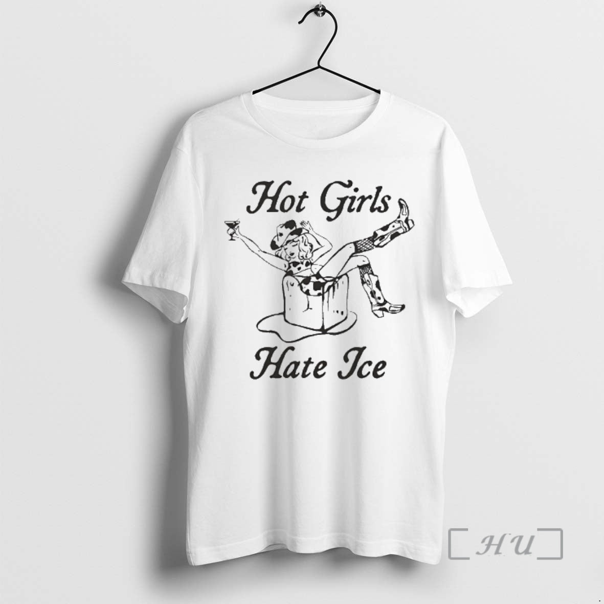 Officials Hot Girls Cowboy Hate Ice Graphic T-Shirts, Hoodie, Sweatshirt | TeeBloomCo.com