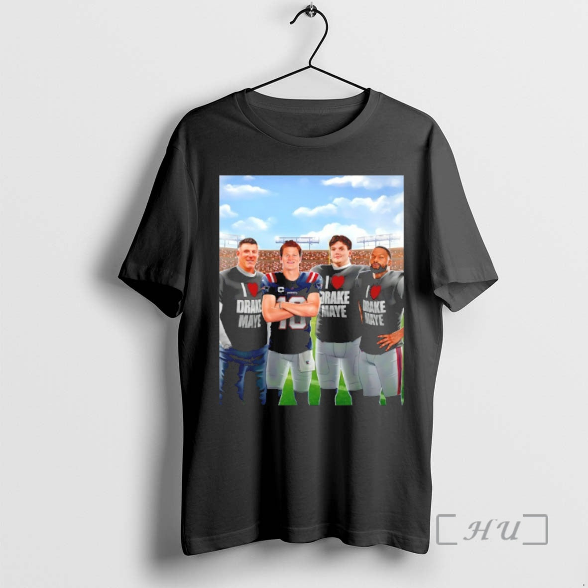 Officials I Love Drake Maye Graphic Cartoon T-Shirts, Hoodie, Sweatshirt | TeeBloomCo.com