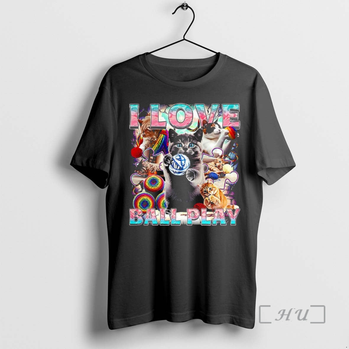 Officials I Love Ball Play Cats Roll Of Wool T-Shirts, Hoodie, Sweatshirt | TeeBloomCo.com