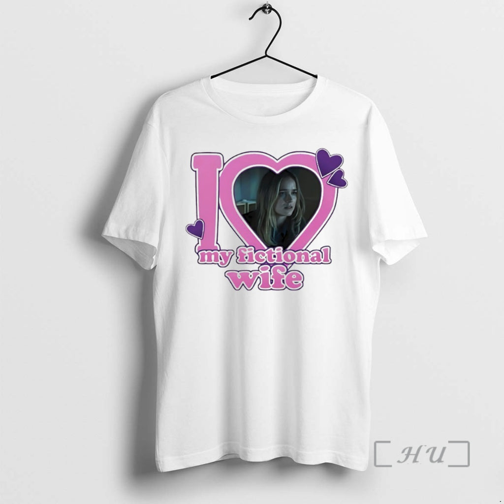 Officials I Love My Fictional Wife Elizabeth Lail Circle T-Shirts, Hoodie, Sweatshirt | TeeBloomCo.com