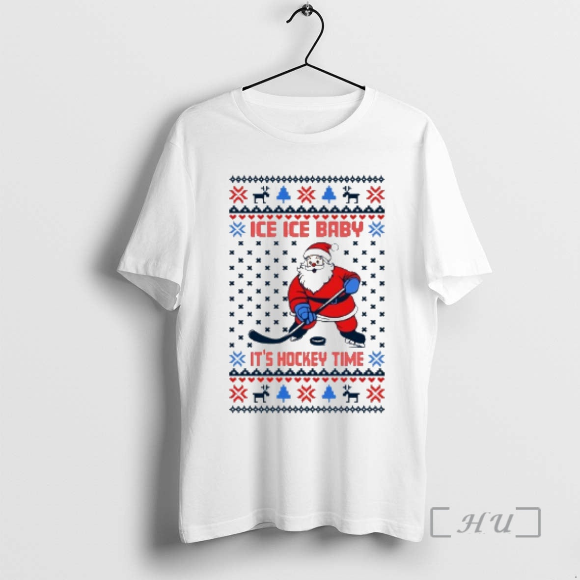 Officials Ice Ice Baby Its Hockey Time Ugly Christmas Sweat T-Shirts, Hoodie, Sweatshirt | TeeBloomCo.com