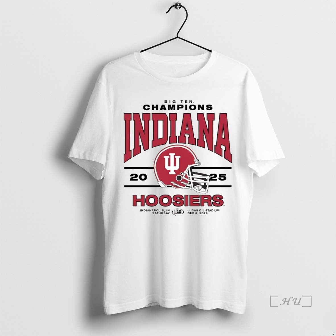 Officials Indiana Football 2025 Big Ten Champs Helmet T-Shirts, Hoodie, Sweatshirt | TeeBloomCo.com