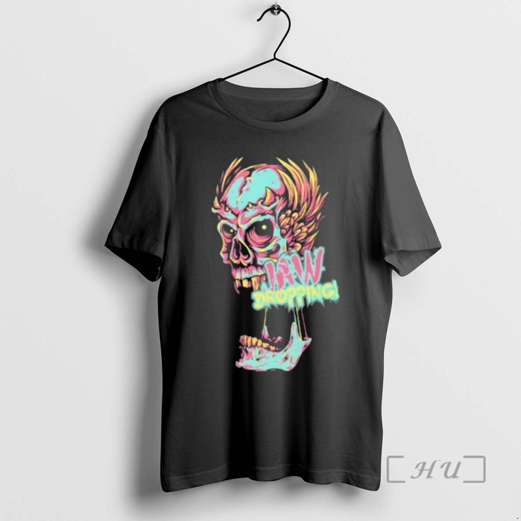 Officials Jaw Dropping Skull Neon Graphic T-Shirts, Hoodie, Sweatshirt | TeeBloomCo.com