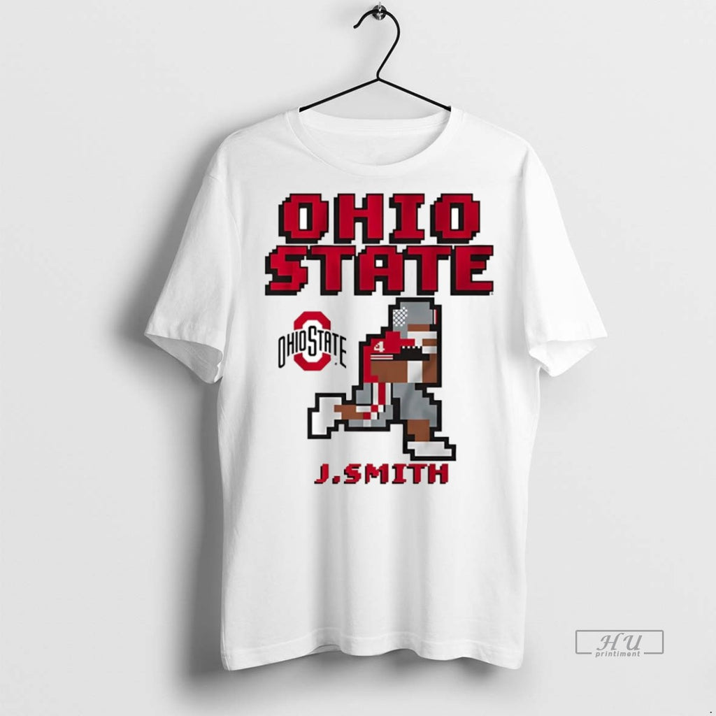 Officials Jeremiah Smith Pixel Running Ohio State Football Tee Shirt Sweater