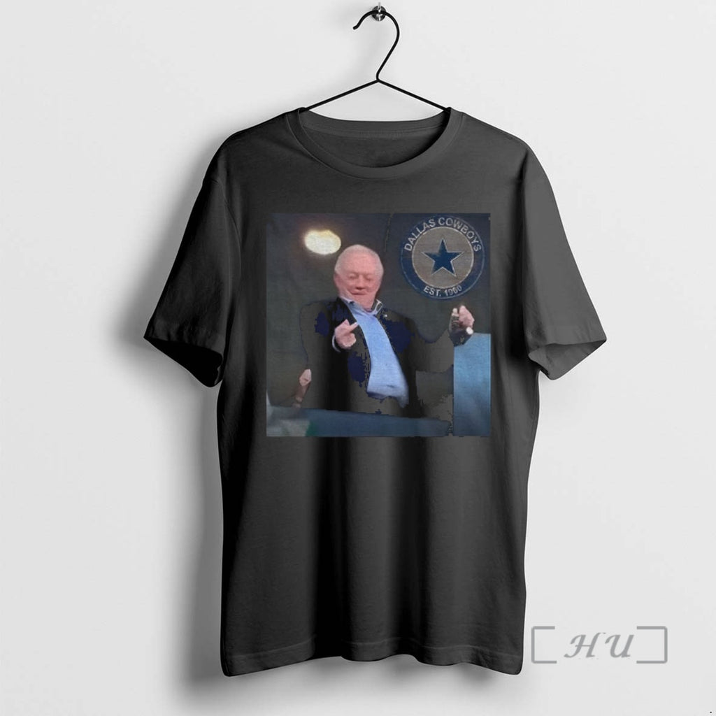 Officials Jerry Jones Dallas Cowboys Middle Finger Est 1960 T-Shirts, Hoodie, Sweatshirt | TeeBloomCo.com