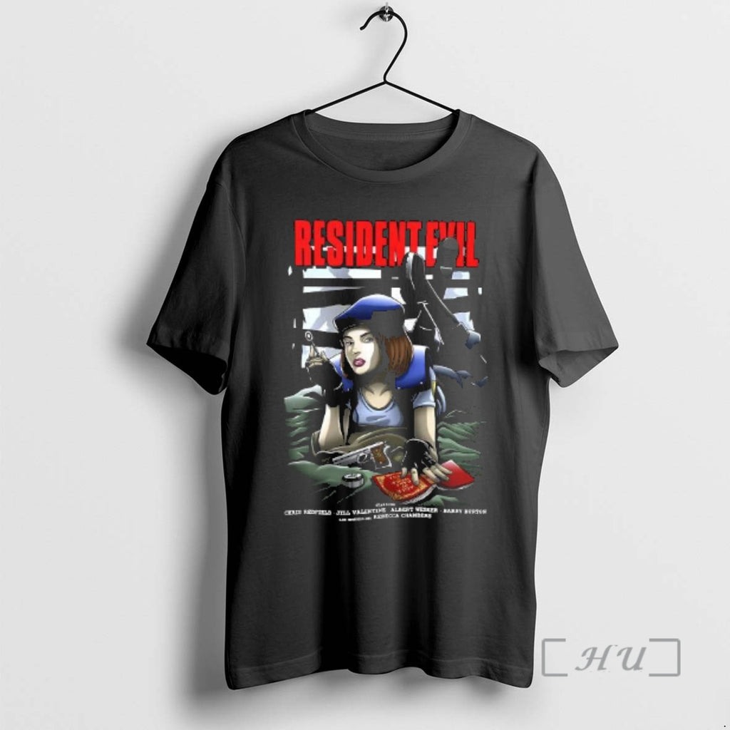 Officials Jill Valentine Fiction Resident Evil Video Game T-Shirts, Hoodie, Sweatshirt | TeeBloomCo.com