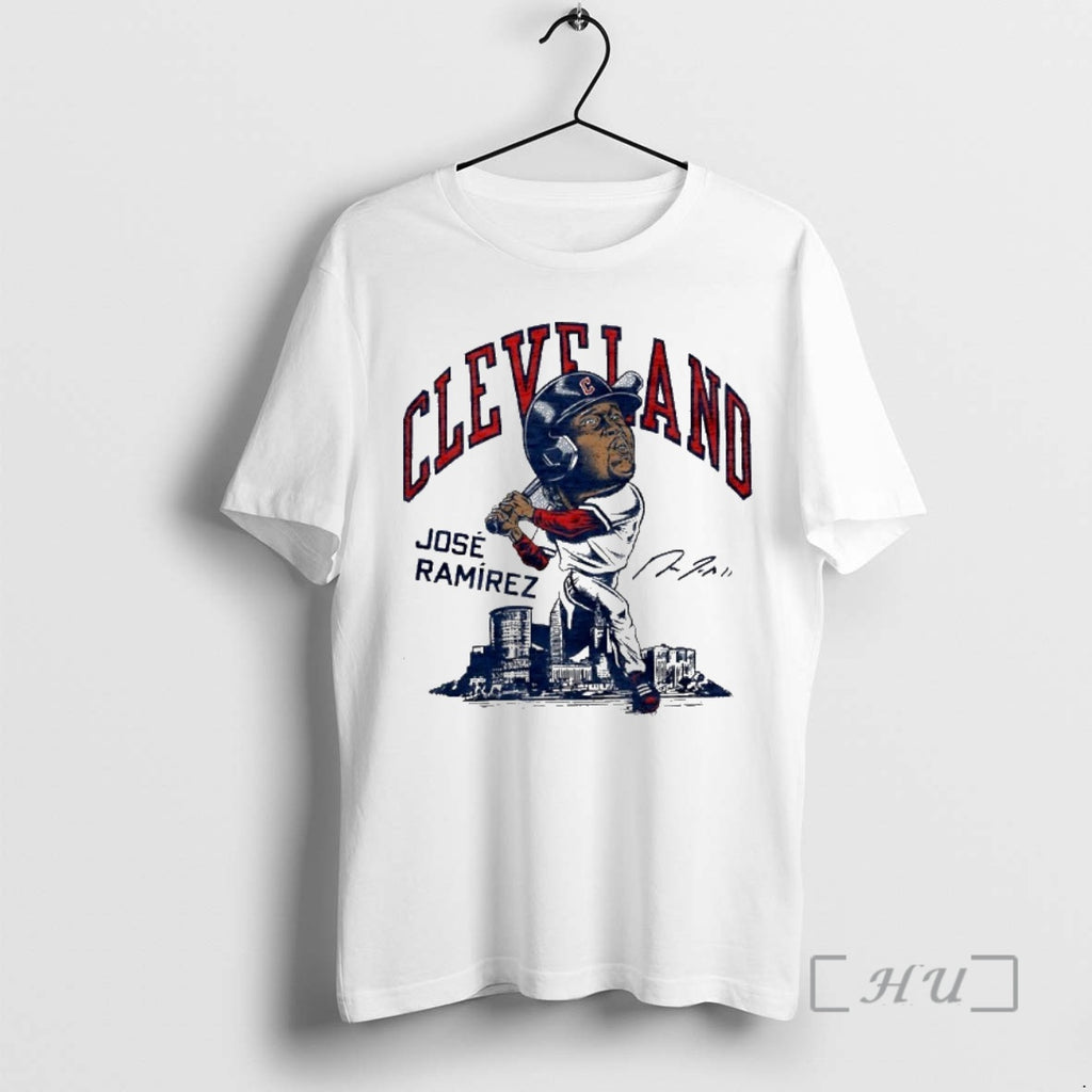 Officials Jose Ramirez Cleveland Guardians Superstar Caricature Signature T-Shirts, Hoodie, Sweatshirt | TeeBloomCo.com