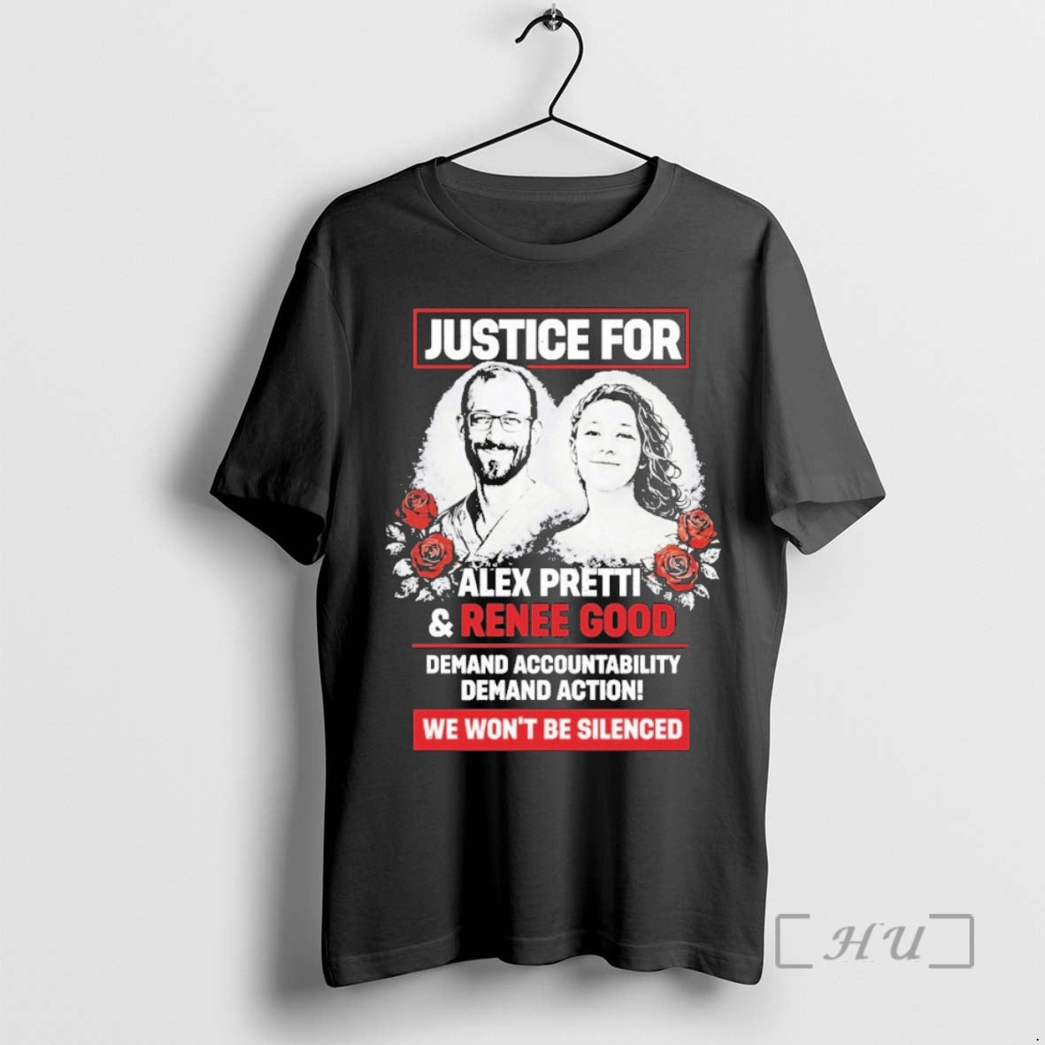 Officials Justice For Alex Pretti And Renee Good We Wont Be Silenced Premium T Shirts Hoodie, Sweatshirt | TeeBloomCo.com