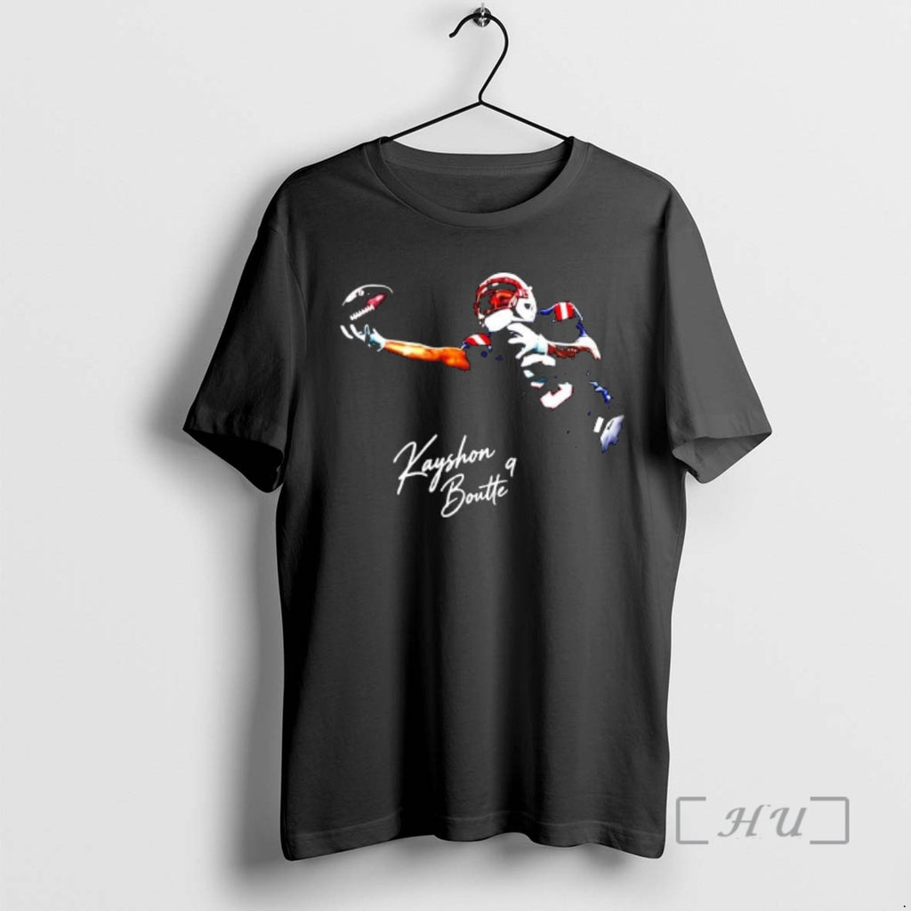 Officials Kayshon Boutte New England Snow Game Football T-Shirts, Hoodie, Sweatshirt | TeeBloomCo.com