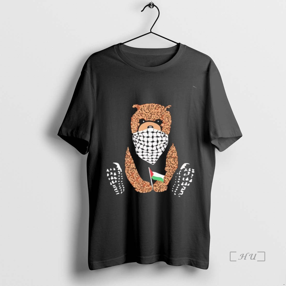 Officials Keffiyeh Bear Pali Bear Palestine Flag T-Shirts, Hoodie, Sweatshirt | TeeBloomCo.com