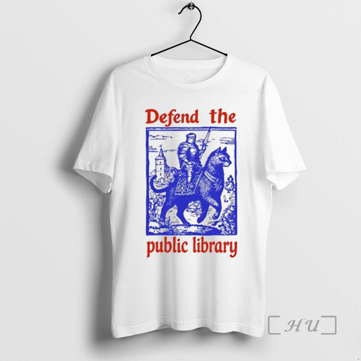 Officials Knight Cat Defend The Public Library T-Shirts, Hoodie, Sweatshirt | TeeBloomCo.com