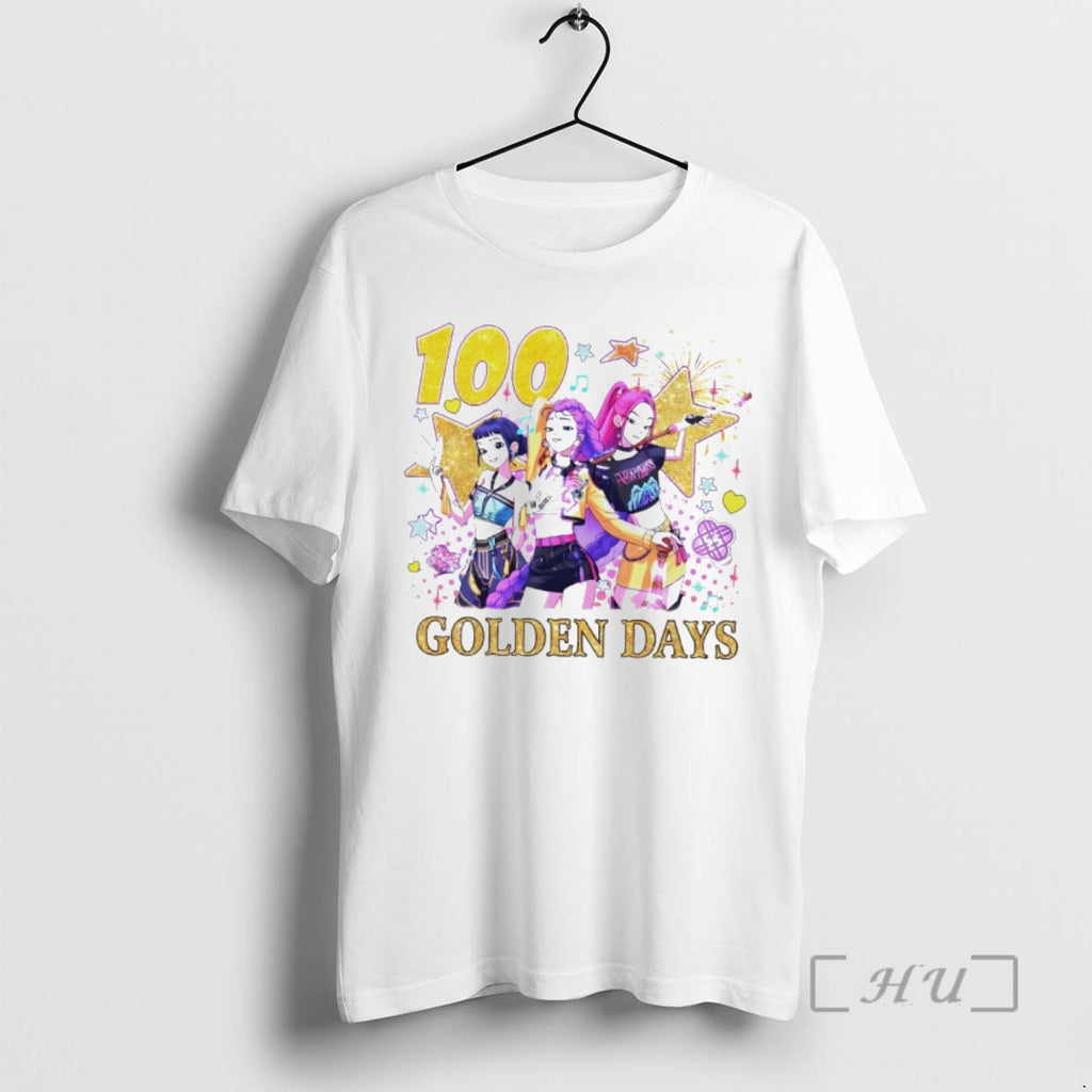 Officials Kpop Demon Hunter 100 Golden Days 100th Day Of School Premium T Shirts Sweater Hoodie, Sweatshirt | TeeBloomCo.com