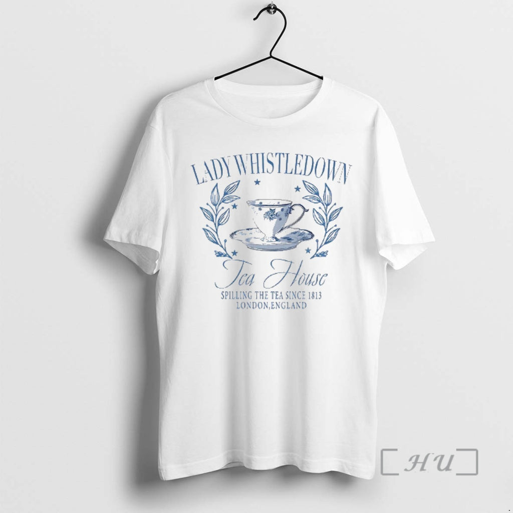 Officials Lady Whistledown Tea House Spilling The Tea Since 1813 London England Premium T Shirts Hoodie, Sweatshirt