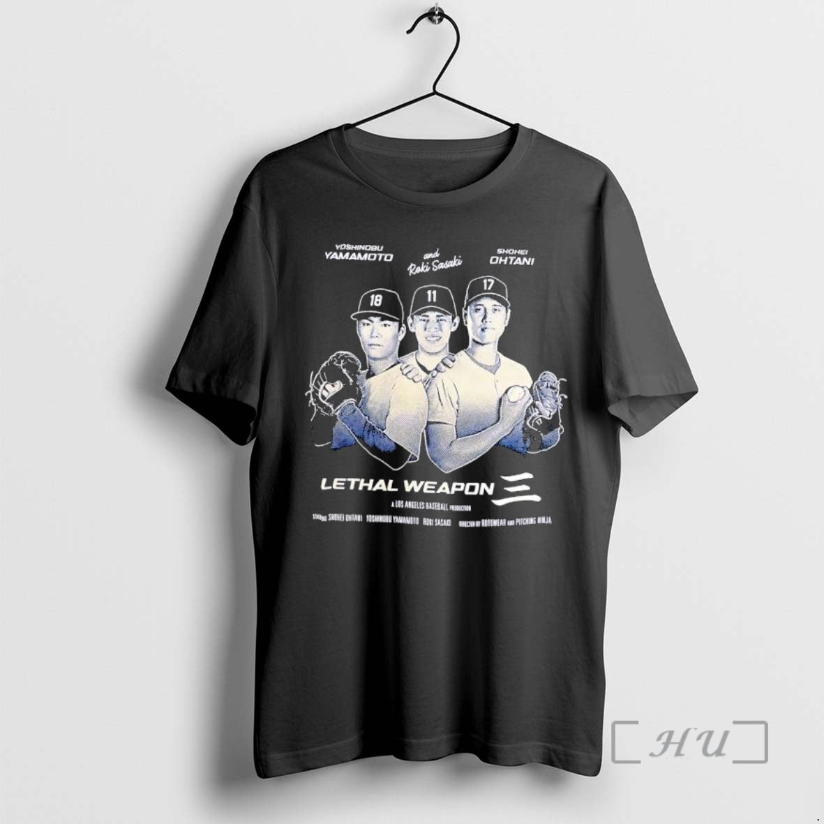 Officials Lethal Weapon Yoshinobu Yamamoto Roki Sasaki Shohei Ohtani Baseball T-Shirts, Hoodie, Sweatshirt | TeeBloomCo.com