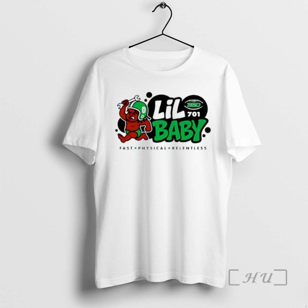 Officials Lil Baby As Lance Rucker North Dakota Fighting Hawks Fast Physical Relentless Premium T-Shirts, Hoodie, Sweatshirt