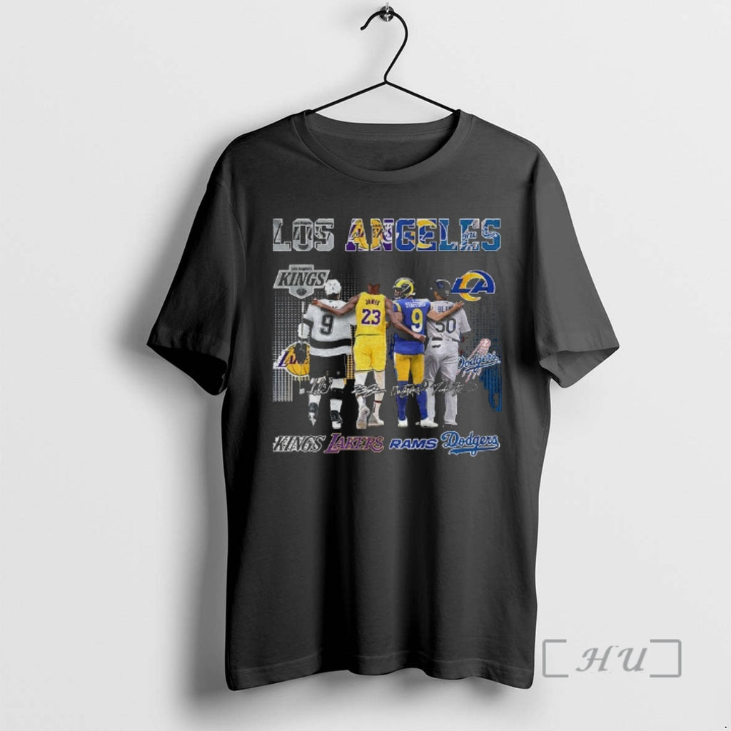 Officials Los Angeles Kings Dodgers Rams Lakers All Star Squad Dream Team Signature Premium T-Shirts, Hoodie, Sweatshirt