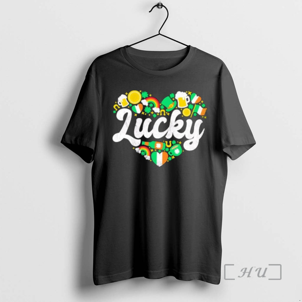 Officials Lucky Heart Patricks Day Retro T-Shirts, Hoodie, Sweatshirt | TeeBloomCo.com