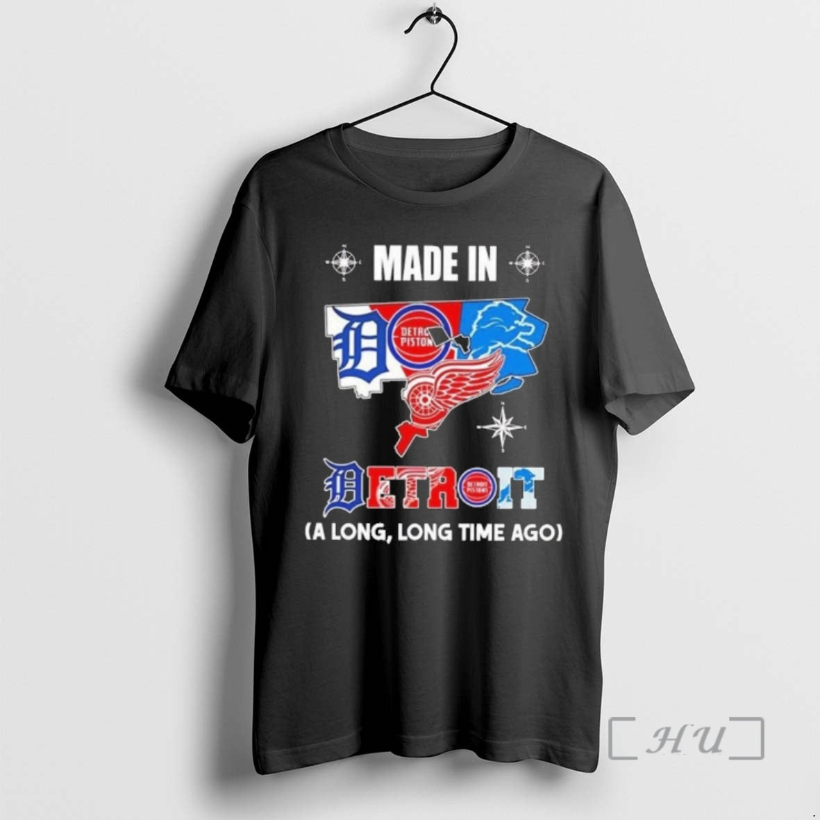 Officials Made In Detroit A Long Long Time Ago State Logo Map 2026 Premium T-Shirts, Hoodie, Sweatshirt | TeeBloomCo.com
