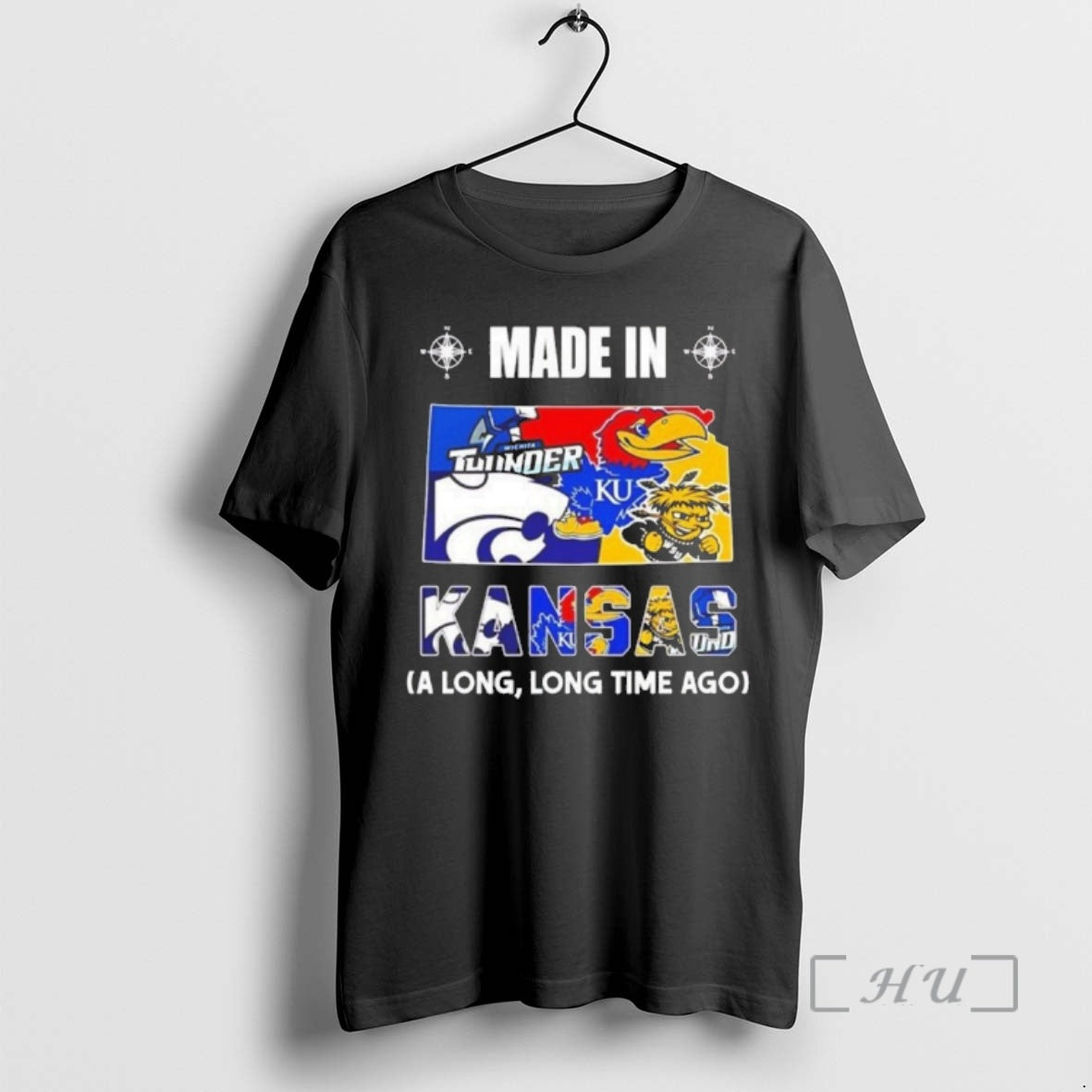 Officials Made In Kansas A Long Long Time Ago State Logo Map 2026 Premium T-Shirts, Hoodie, Sweatshirt | TeeBloomCo.com