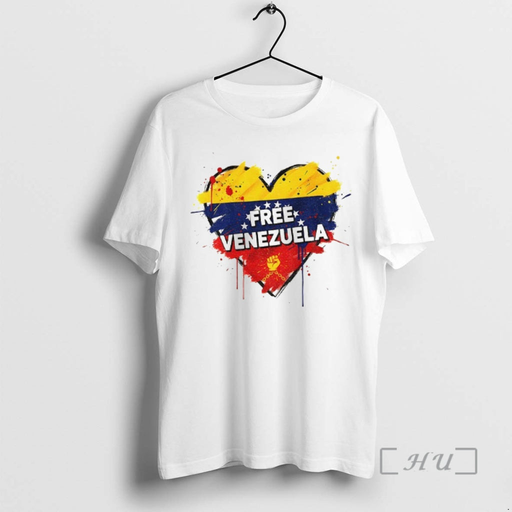 Officials Maduro Arrested 2026 Free Venezuela Heart T-Shirts, Hoodie, Sweatshirt | TeeBloomCo.com