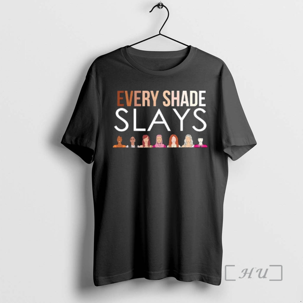 Officials Melanin Every Shade Slays Cartoon T-Shirts, Hoodie, Sweatshirt | TeeBloomCo.com