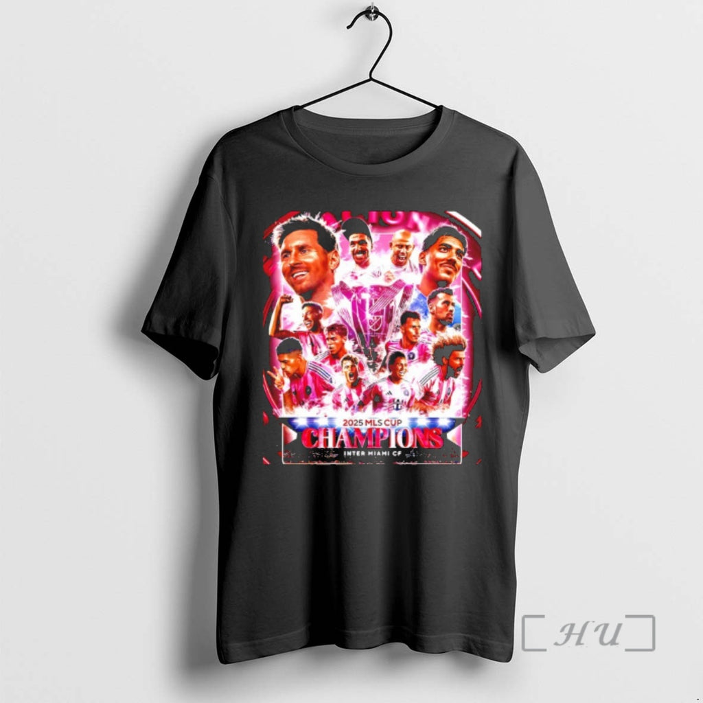 Officials Miami Cf 2025 Mls Cup Champions Trophy T-Shirts, Hoodie, Sweatshirt | TeeBloomCo.com