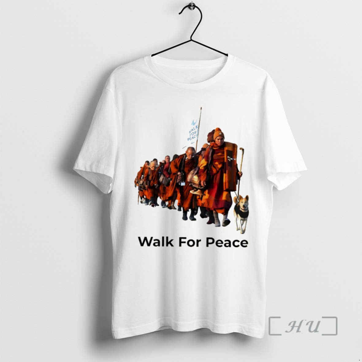 Officials Mindfulness Walk For Peace Monk Art T-Shirts, Hoodie, Sweatshirt | TeeBloomCo.com