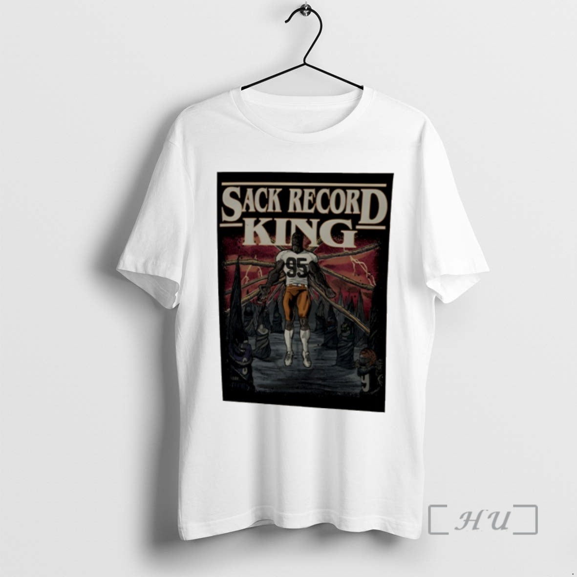 Officials Myles Garrett Cleveland Browns Sack Record King T-Shirts, Hoodie, Sweatshirt | TeeBloomCo.com
