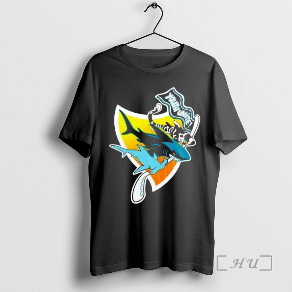 Officials New Logo San Jose Sharks Win Youth Unite 2 Sided Premium T Shirts Sweater Hoodie, Sweatshirt | TeeBloomCo.com