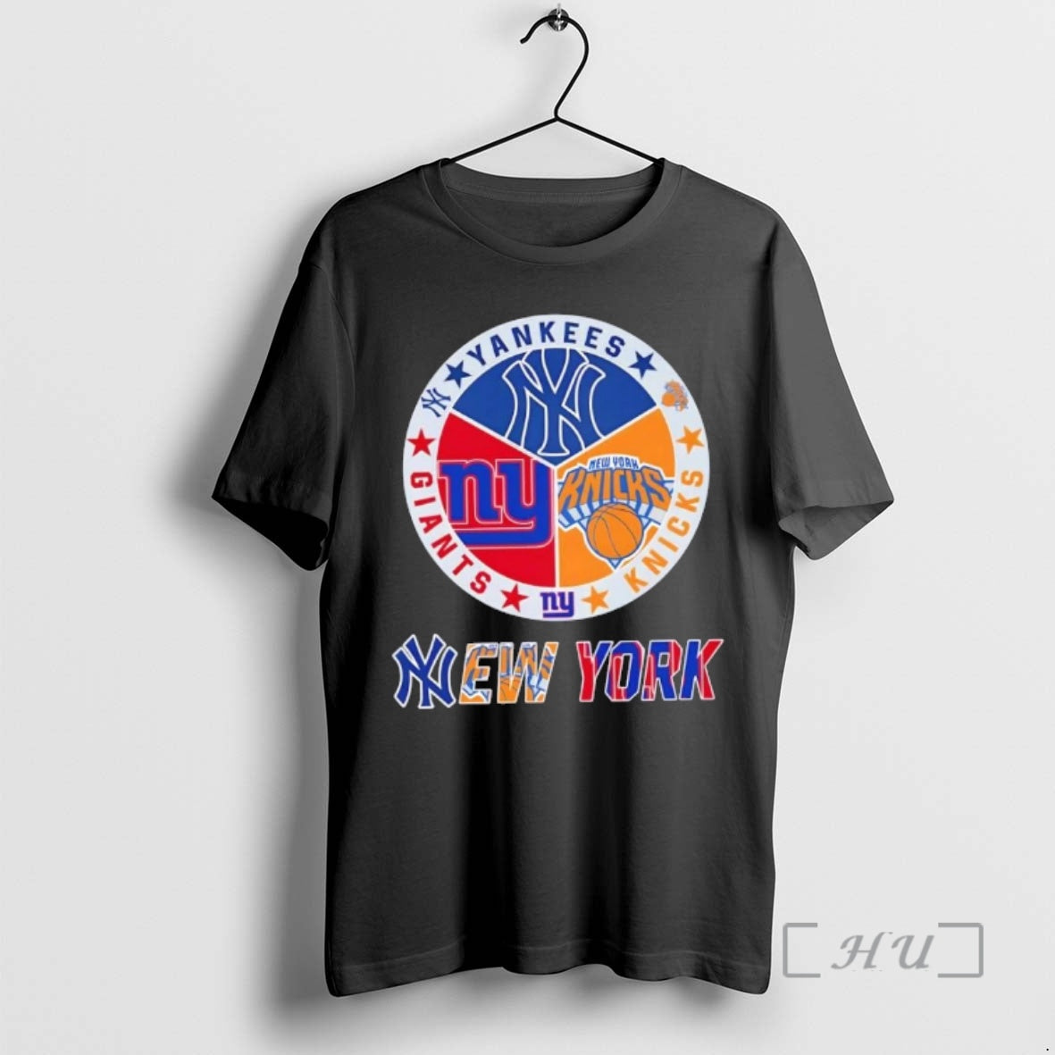 Officials New York City Sports Yankees Knicks Giants Logos Combine T-Shirts, Hoodie, Sweatshirt | TeeBloomCo.com