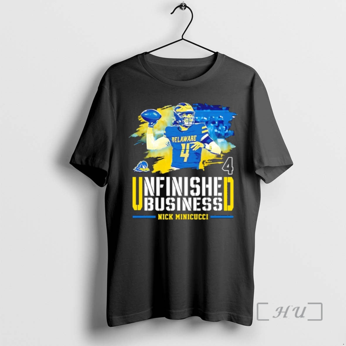 Officials Nicholas Minicucci Unfinished Business Delaware Ncaa Football T-Shirts, Hoodie, Sweatshirt | TeeBloomCo.com