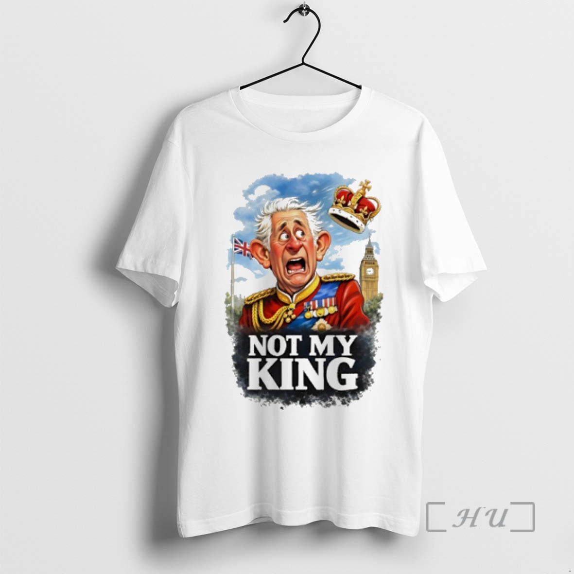 Officials Not My King British Monarchy Satire Cartoon T-Shirts, Hoodie, Sweatshirt | TeeBloomCo.com