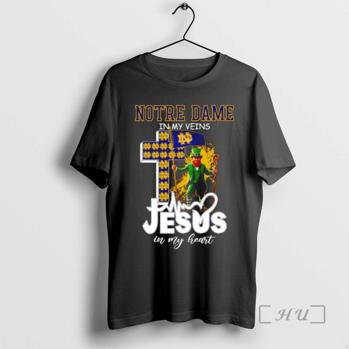 Officials Notre Dame In My Veins Jesus In My Heart Flag Premium T Shirts Sweater Hoodie, Sweatshirt | TeeBloomCo.com
