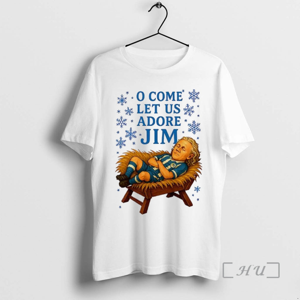 Officials O Come Let Us Adore Jim Wigan Athletic Football Christmas Premium T Shirts Sweater Hoodie, Sweatshirt