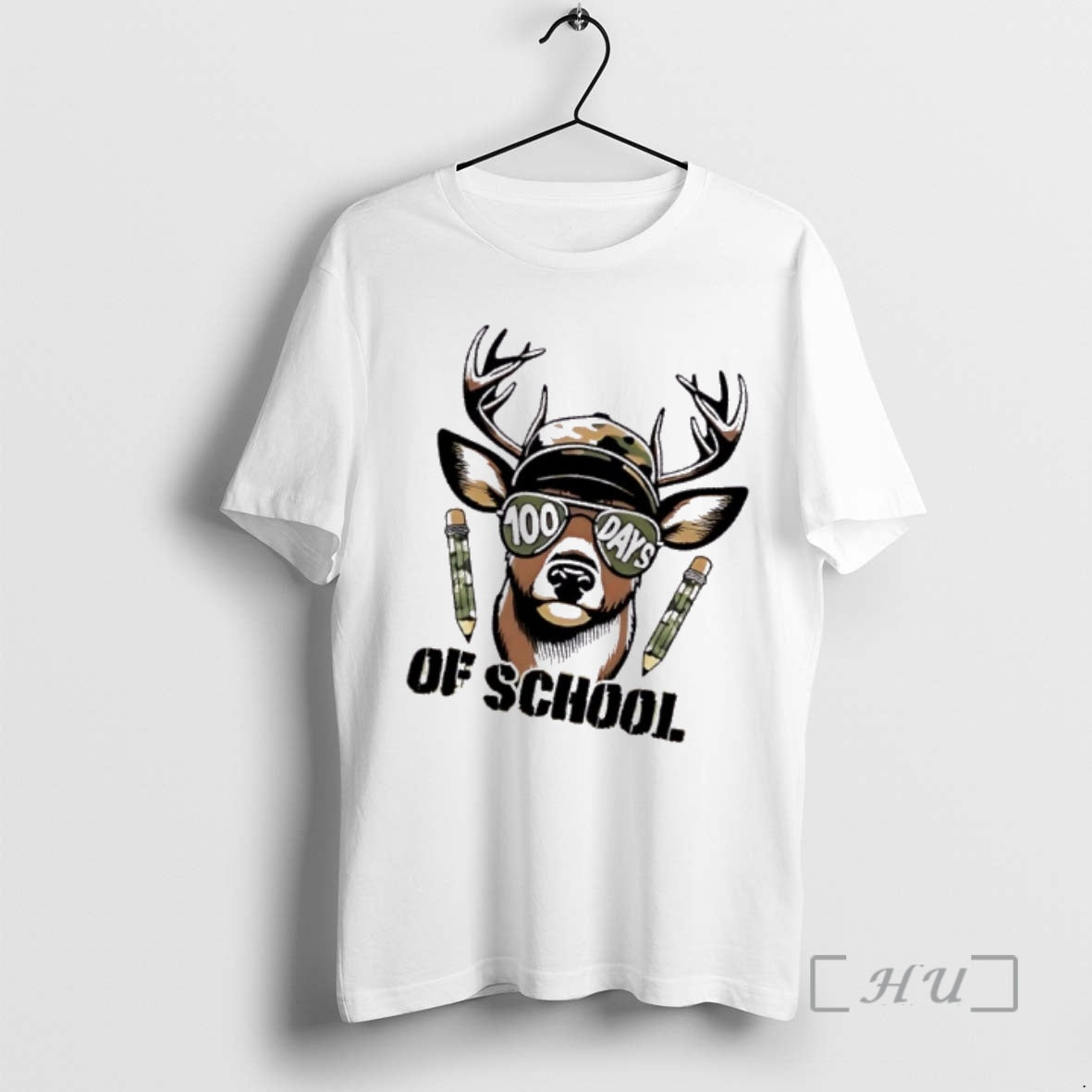 Officials Oh Deer 100 Days Of School Are Here Deer Hunting 100th Day Premium T-Shirts, Hoodie, Sweatshirt | TeeBloomCo.com