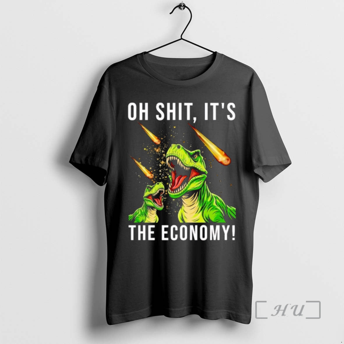 Officials Oh Shit Its The Economy T Rex T-Shirts, Hoodie, Sweatshirt | TeeBloomCo.com