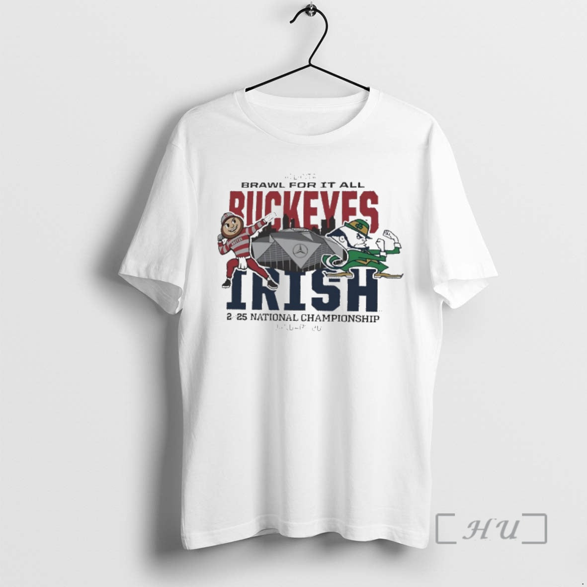 Officials Ohio State Vs Notre Dame Dueling Mascot 2025 National Championship Premium T Shirts Sweater Hoodie, Sweatshirt