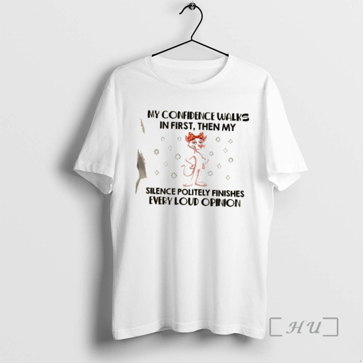 Officials Panther My Confidence Walks In First Then My Silence Politely Finishes Every Loud Opinion T-Shirts, Hoodie,...