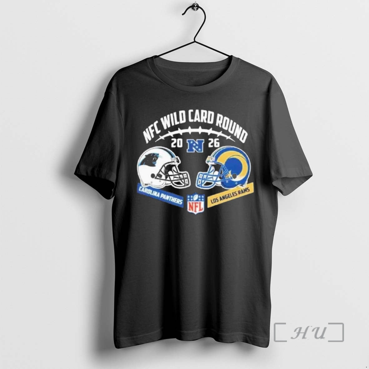 Officials Panthers Vs Rams Nfc Wild Card Round Helmet Matchup T-Shirts, Hoodie, Sweatshirt | TeeBloomCo.com