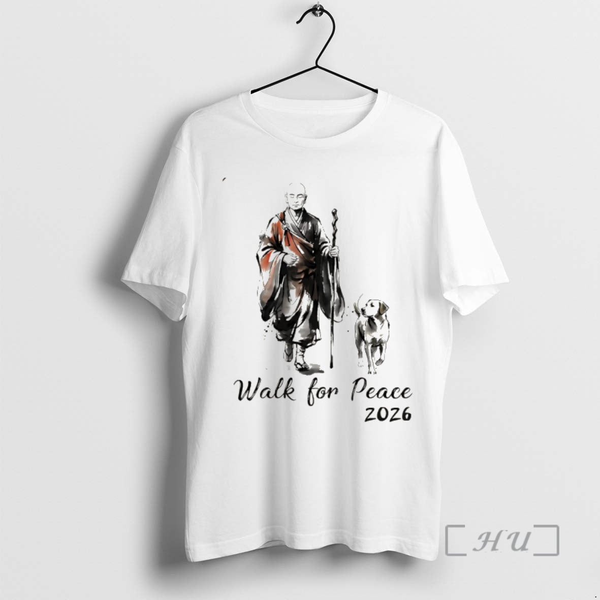 Officials Peace Walking Monk And Aloka Dog Walk For Peace 2026 2026 Premium T Shirts Hoodie, Sweatshirt | TeeBloomCo.com