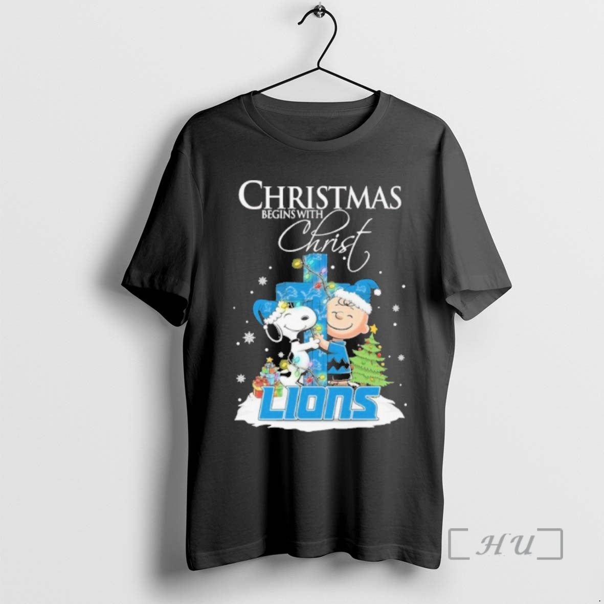 Officials Peanuts Christmas Begins With Lions Jesus T-Shirts, Hoodie, Sweatshirt | TeeBloomCo.com