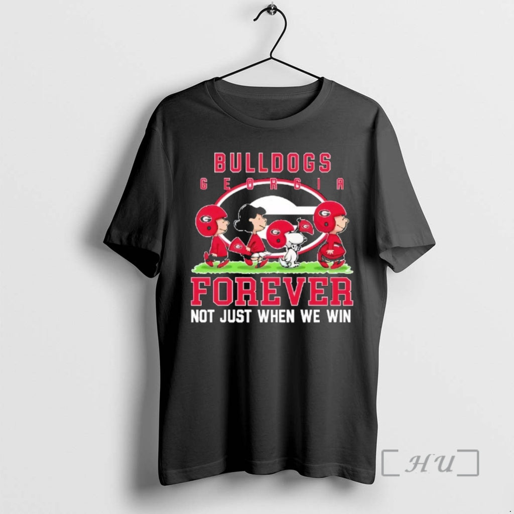 Officials Peanuts Georgia Bulldogs Forever Not Just When We Win T-Shirts, Hoodie, Sweatshirt | TeeBloomCo.com