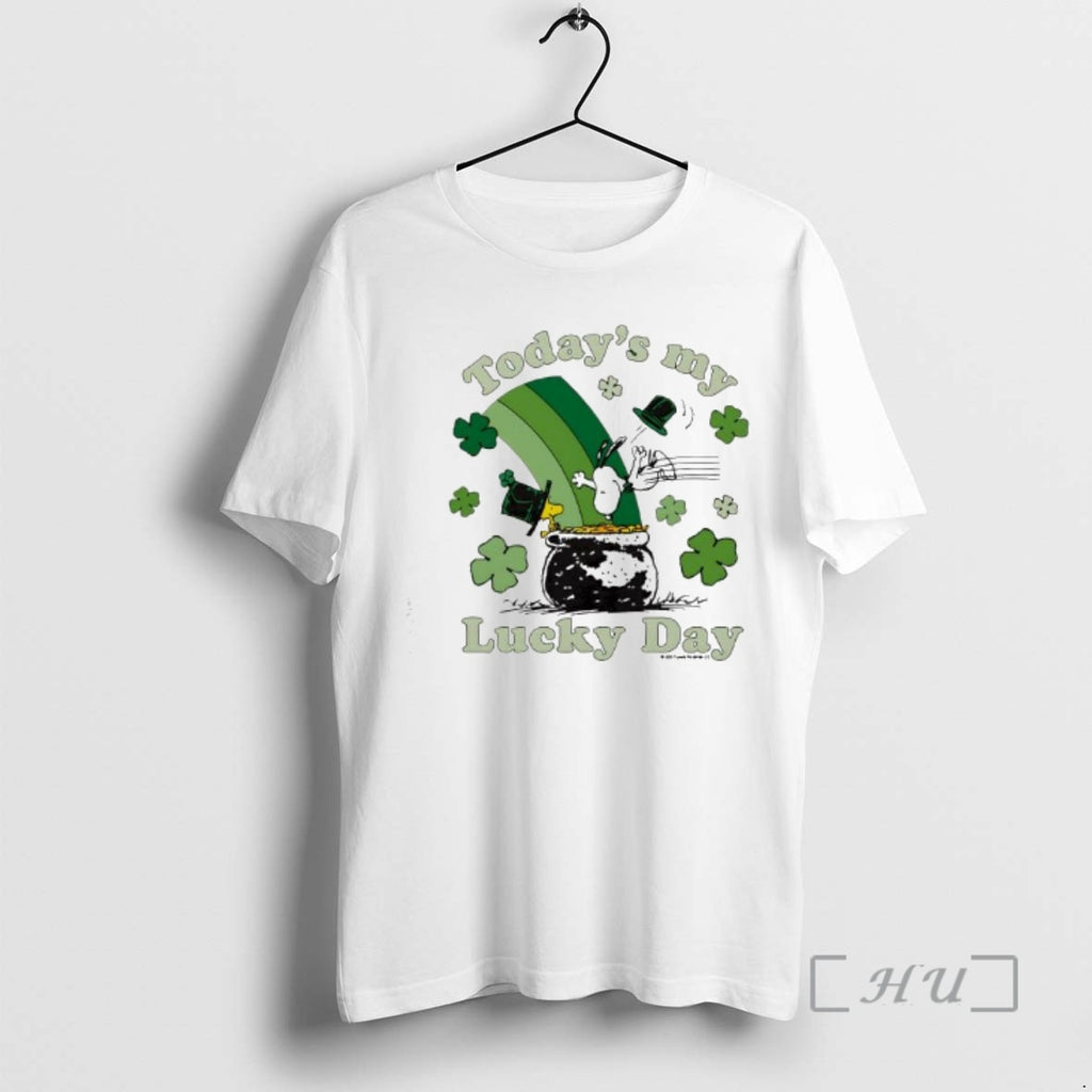 Officials Peanuts Shamrock Todays My Lucky T-Shirts, Hoodie, Sweatshirt | TeeBloomCo.com