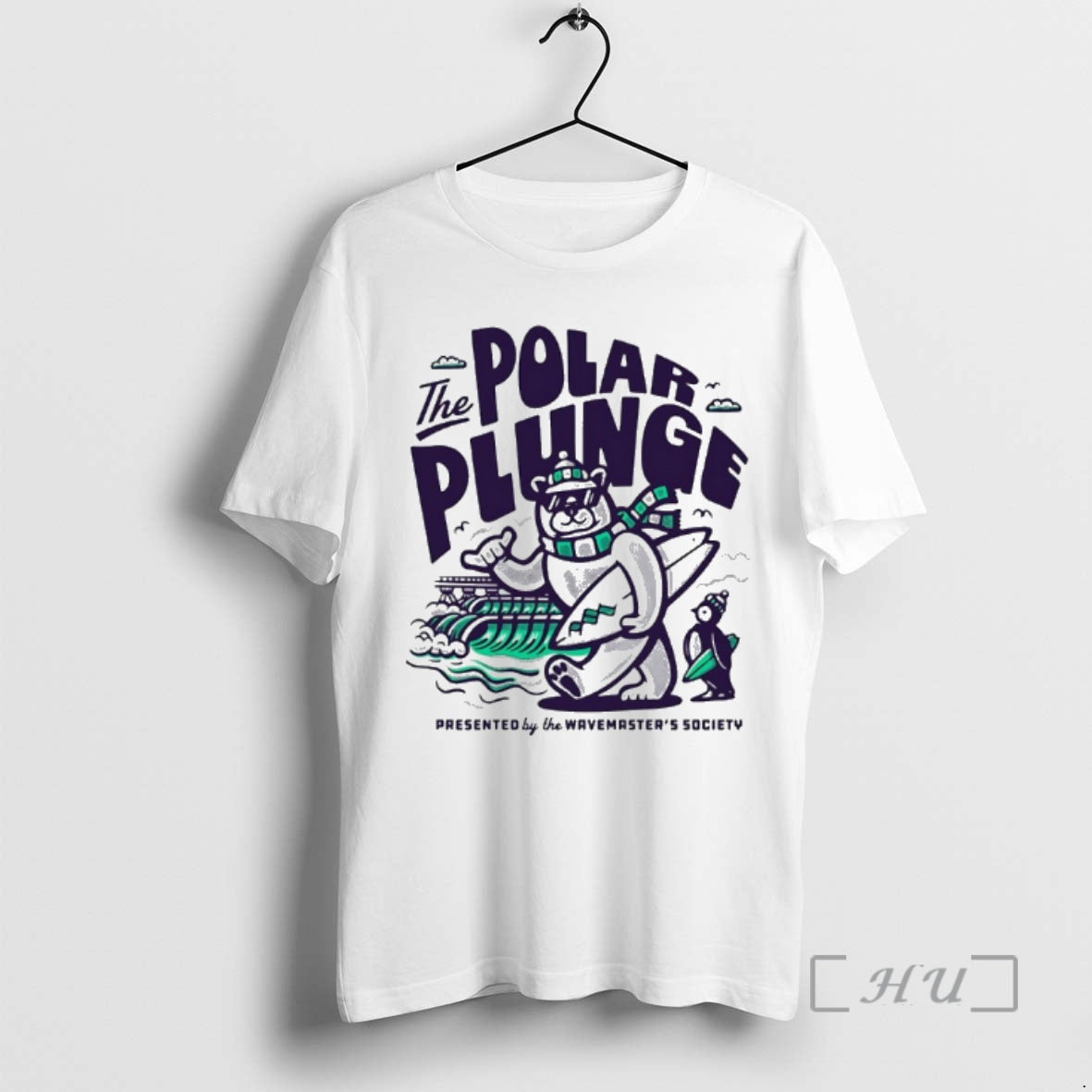 Officials Polar Plunge Ice Jump Polar Bear The Wavemasters Society T-Shirts, Hoodie, Sweatshirt | TeeBloomCo.com