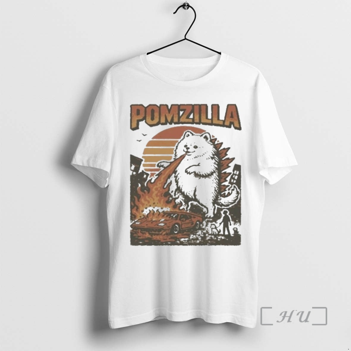 Officials Pomeranian Godzilla Funny T-Shirts, Hoodie, Sweatshirt | TeeBloomCo.com