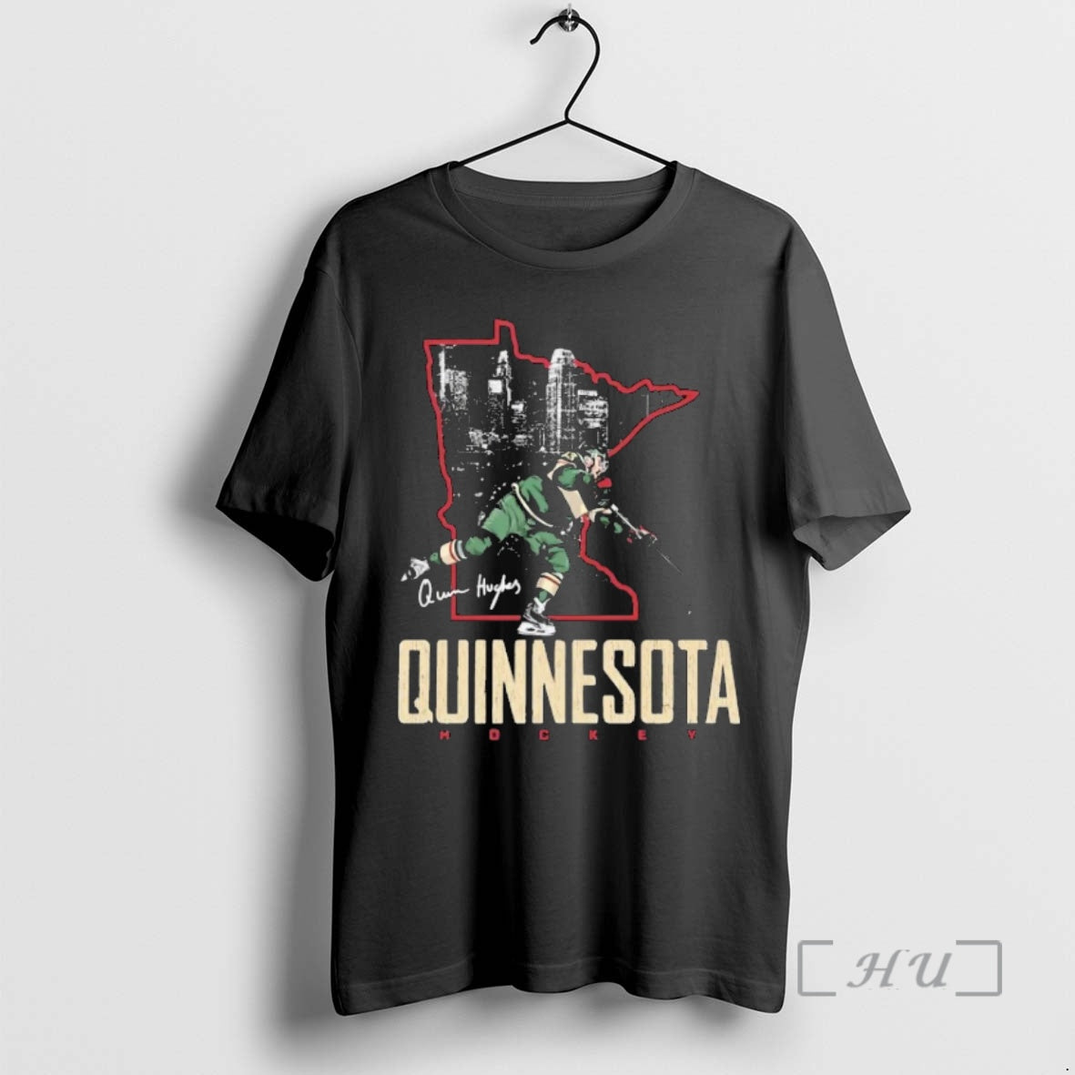 Officials Quinn Hughes Minnesota Quinnesota T-Shirts, Hoodie, Sweatshirt | TeeBloomCo.com