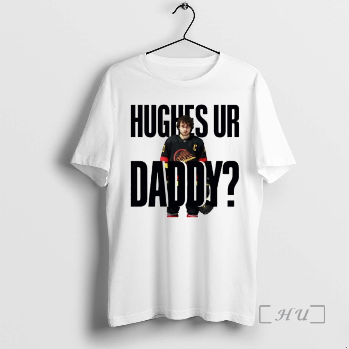 Officials Quinn Hughes Ur Daddy Graphic T-Shirts, Hoodie, Sweatshirt | TeeBloomCo.com