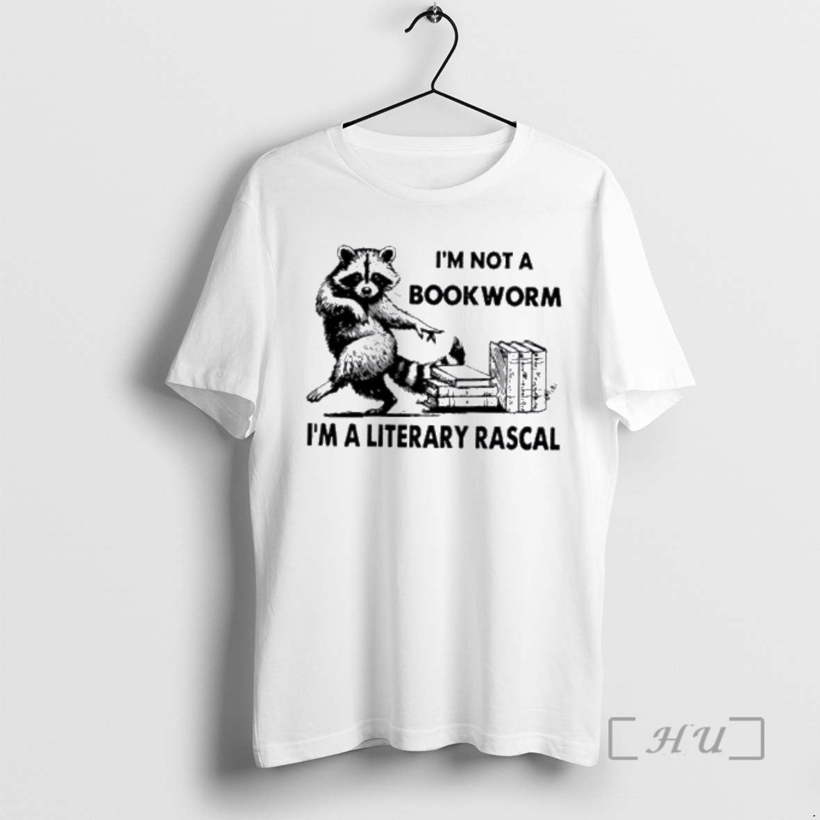 Officials Raccoon Im Not A Bookworm Im A Literary Rascal T-Shirts, Hoodie, Sweatshirt | TeeBloomCo.com